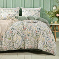 mixinni Sage Green Duvet Cover Set Queen-Exquisite Floral Queen Size Comforter by mixinni