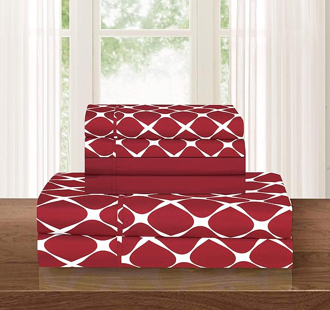 Elegant Comfort Luxury Softest and Coziest 6-Piece Bed Sheet Set, Wrinkle - Image 2