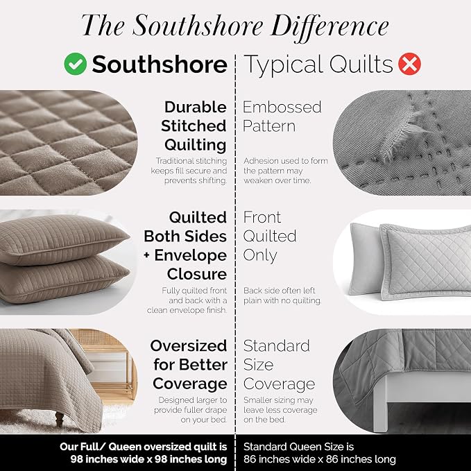 Southshore Fine Living, Inc. Quilts Full Size, Queen Size Quilt Bedding Set - Image 4
