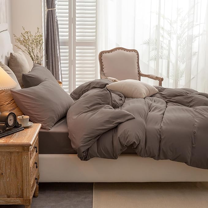 PURE ERA Jersey Knit Duvet Cover Set 100% T-Shirt Cotton Super Soft Comfy 2pc - Image 2