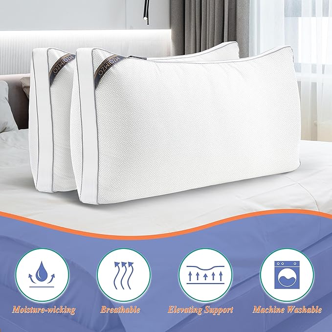 MZOIMZO Luxury Comfy Hotel Collection Bed Pillows - Image 2