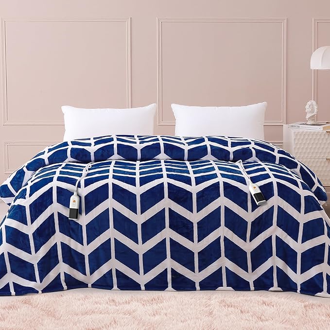VENTIMI Electric Blanket Queen Size, Fast Heating Blanket by VENTIMI