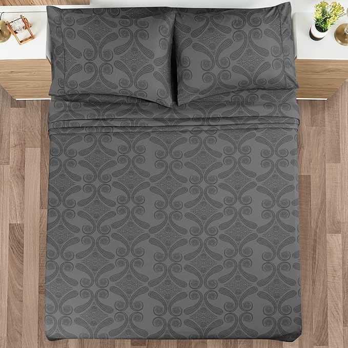 Utopia Bedding Queen Sheet Set, Soft Microfiber 4 Piece Bed Sheets - Image 2
