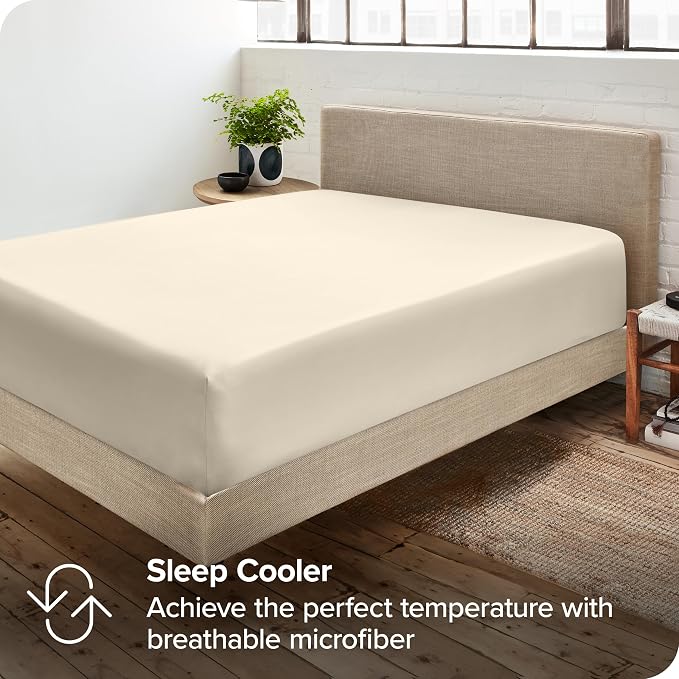 Bare Home 5-Pack Fitted Bottom Sheets Twin - Image 6