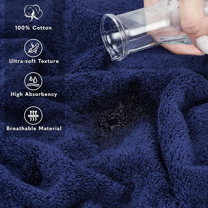 American Soft Linen 35x70 Jumbo Large Bath Towel, 600 GSM 100% Cotton Turkish - Image 4