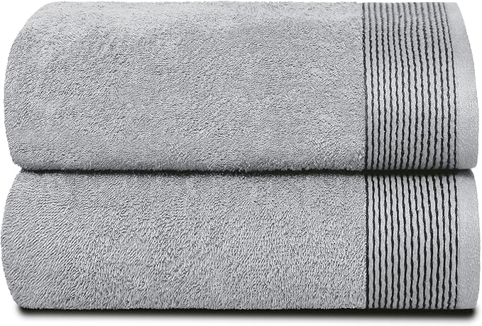 Belizzi Home Ultra Soft 2 Pack Oversized Bath Towel Set 28x55 inches, 100% by Unknown
