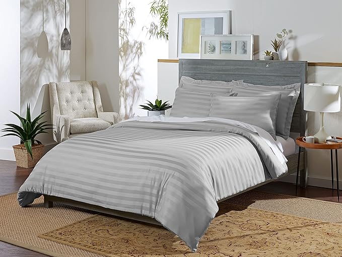 Pure Bamboo Queen Duvet Cover, 3 Piece Set, Genuine 100% Organic Viscose by PureBamboo