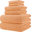 POLYTE 430 GSM Microfiber Quick Dry Lint Free Oversize Bath Towel Set, 6 Piece by Polyte