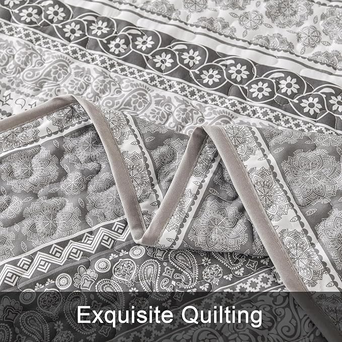 WONGS BEDDING Boho Quilt Set King Size - Image 7