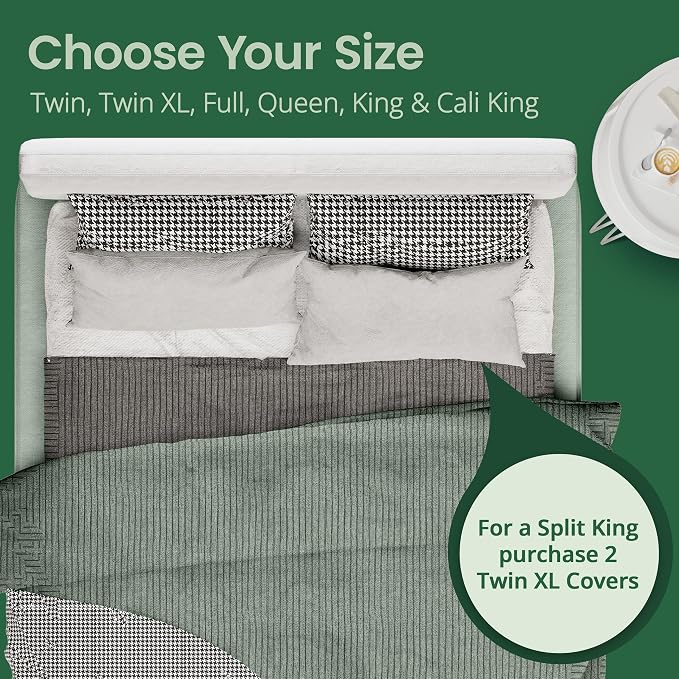 SafeRest Waterproof California King Size Mattress Protector - Image 8