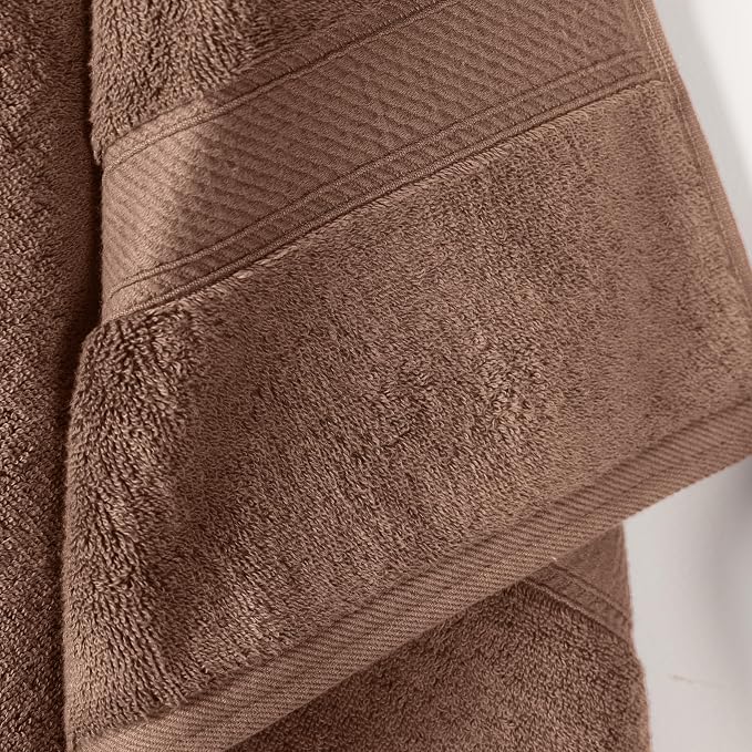 SUPERIOR Egyptian Cotton Pile Bath Towel Set of 2, Ultra Soft Luxury Towels - Image 3