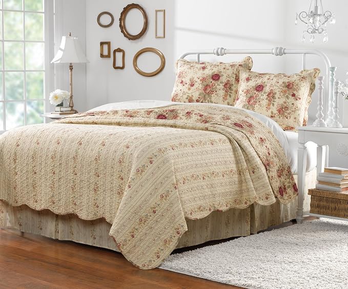 Greenland Home Antique Rose Full/Queen Quilt Set - Image 3
