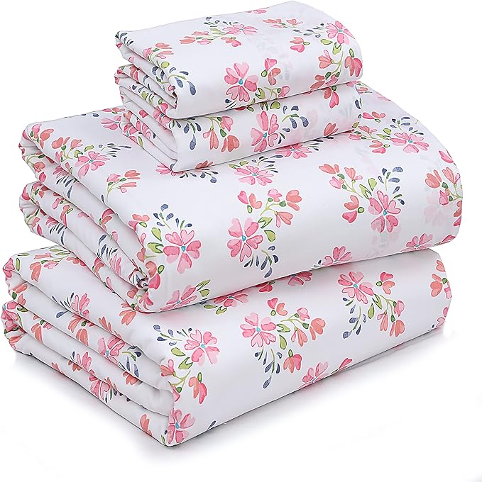 RUVANTI 100% Cotton Sheets – Queen Size Percale Bedding, Cooling & Breathable by Ruvanti