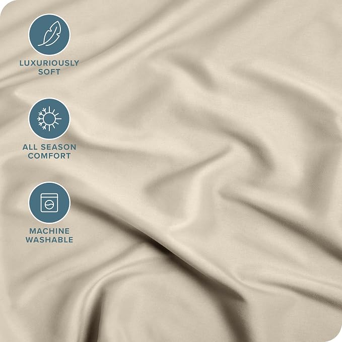 Bare Home Fitted Bottom Sheet Twin Size - Image 2