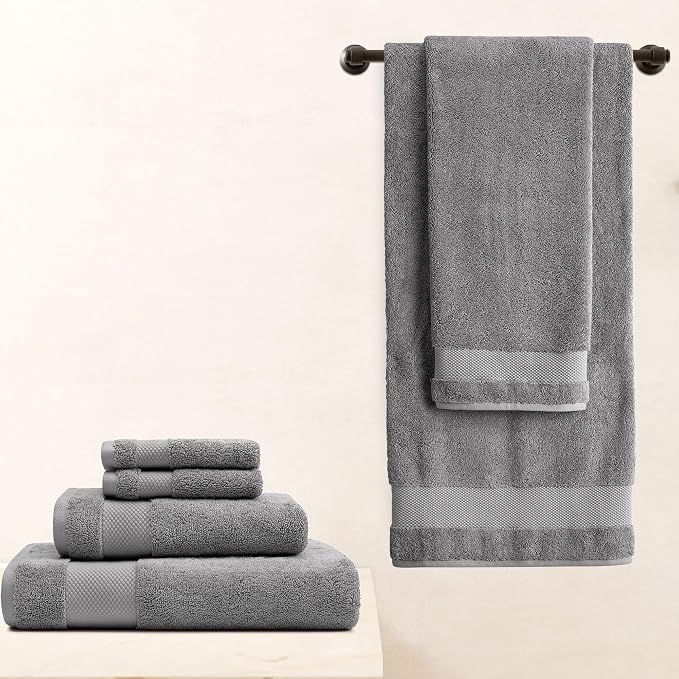 BIOWEAVES 100% Organic Cotton 700 GSM Plush Bath Towels 30" x 58" GOTS Certified - Image 6