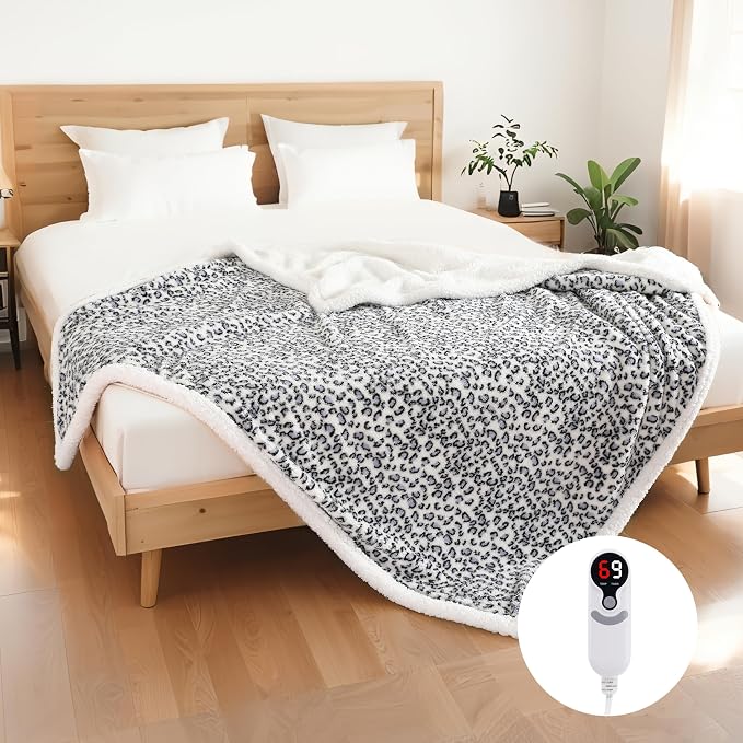 Electric Heated Blanket Full Size 72"x84", Ultra-Soft Plush - Image 9