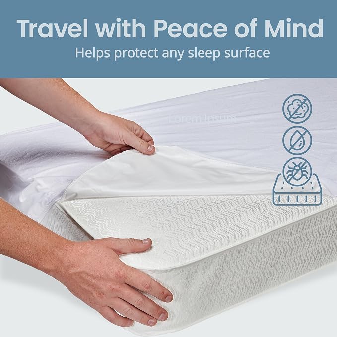 SafeRest Waterproof Crib Size Mattress Protector - Image 9