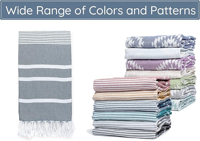 Premium Turkish Beach Towel – 100% Cotton, Sand Free, Quick Dry Beach Towel - Image 8