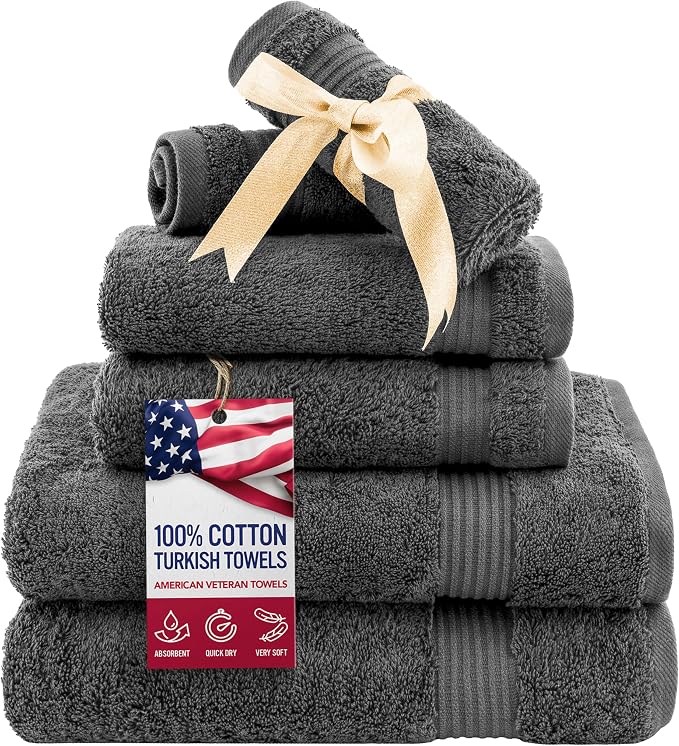 American Veteran Towel, 6 Piece Towel Set by AmericanVeteranTowel