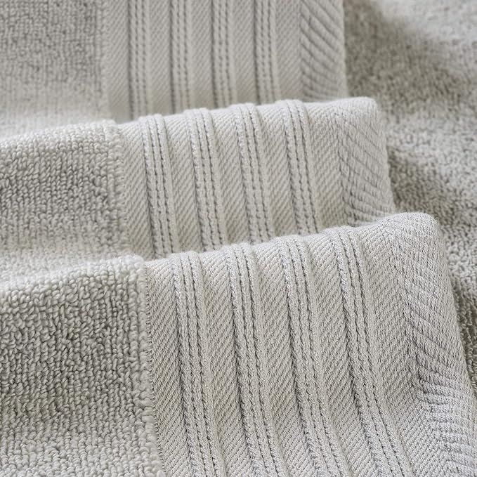 Modern Threads 6 Piece Cotton Bath Towel Set – Ultra Soft 550 GSM Towels – - Image 3
