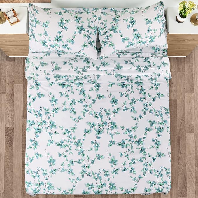 Utopia Bedding Queen Sheet Set, Soft Microfiber 4 Piece Bed Sheets - Image 2