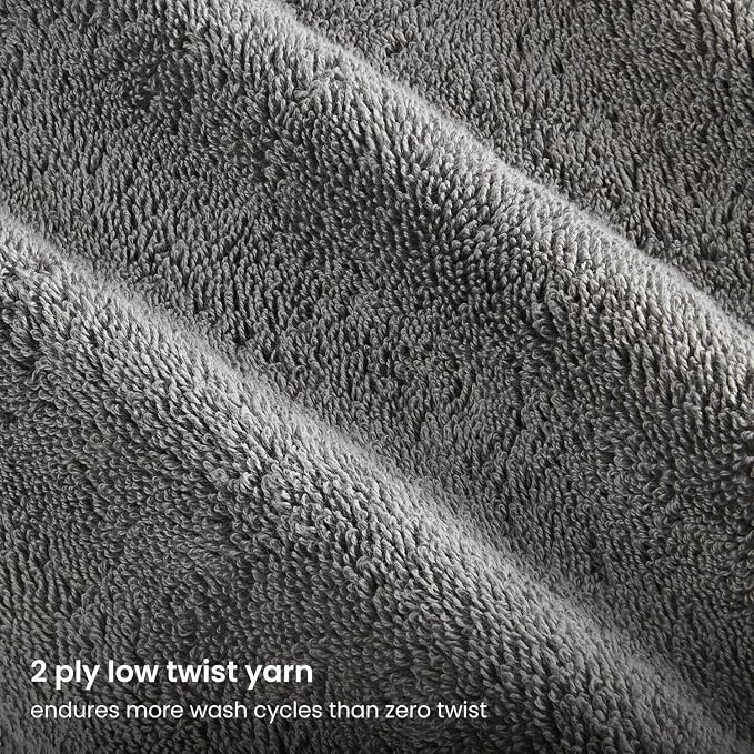 BIOWEAVES 100% Organic Cotton 700 GSM Plush Bath Towels 30" x 58" GOTS Certified - Image 4