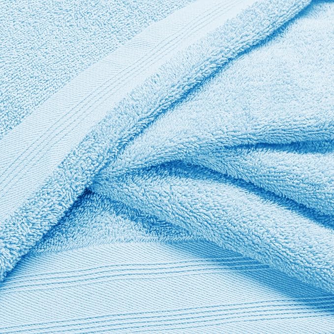 Ultra Soft 3 Pack Cotton Towel Set, Contains a Bath Towels 28x55 inch, a Hand - Image 2