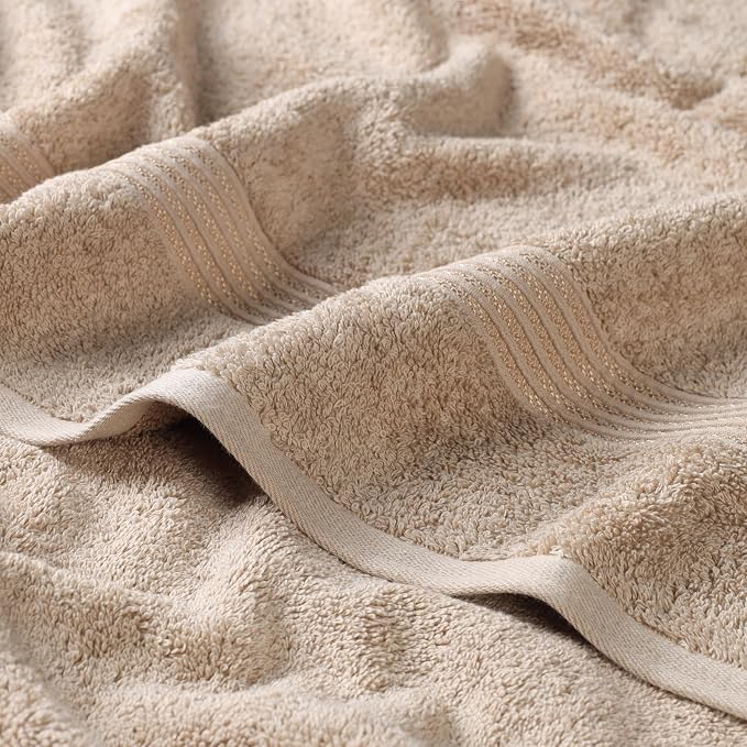 Superior Egyptian Cotton 12-Piece Towel Set, Guest Bath Decor Essentials - Image 3