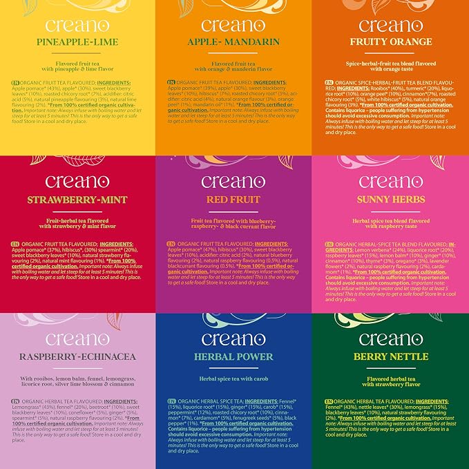 Creano Organic Herbal & Fruit Tea Gift Set - Image 4