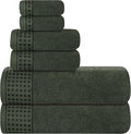 GLAMBURG 100% Cotton Ultra Soft 6 Pack Towel Set, Contains 2 Bath Towels 28x55 by GLAMBURG