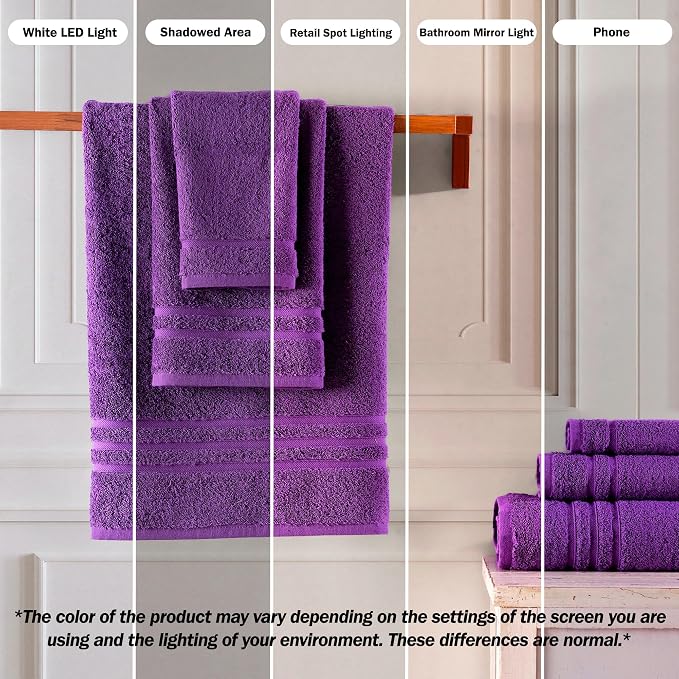 Hawmam Linen Luxury Cotton Washcloths 13x13 Inch - Image 3