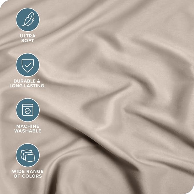 Bare Home Fitted Bottom Sheet Queen Size - Image 2