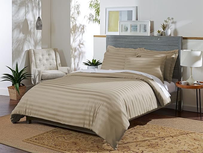 King Duvet Cover by Pure Bamboo, 3 Piece Set, Genuine 100% Organic Viscose by PureBamboo