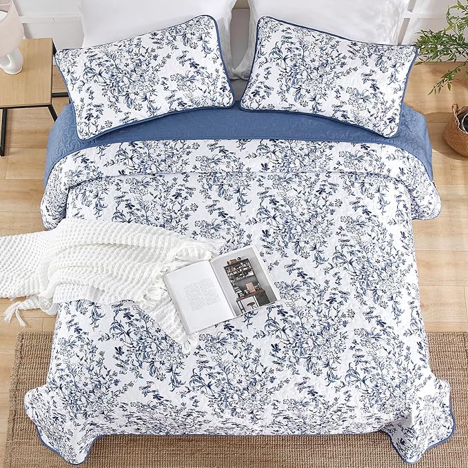WONGS BEDDING Quilt Full Size, Botanical Quilt - Image 8