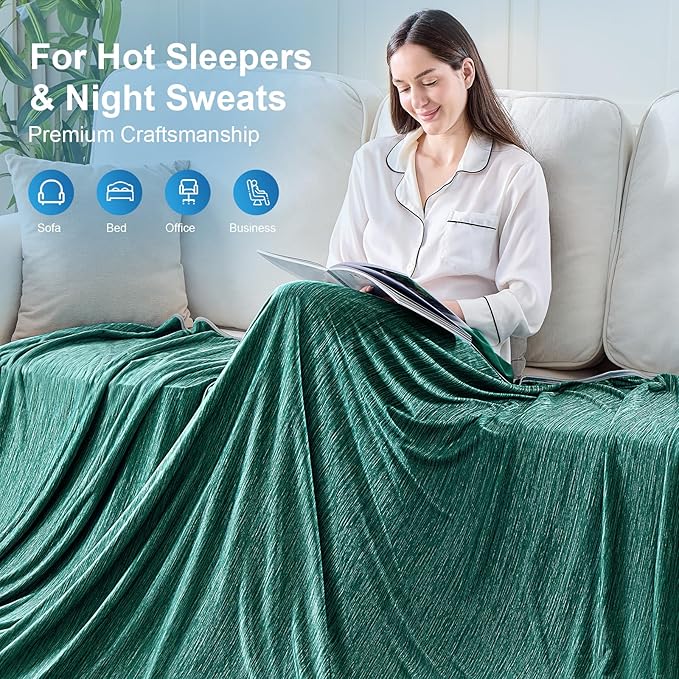 KMUSET Cooling Blanket Twin XL, Double Sided Summer Cooling Blankets - Image 8