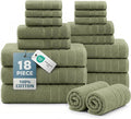 Casa Platino 100% Luxury Cotton Bath Towel Pack of 18 by CasaPlatino