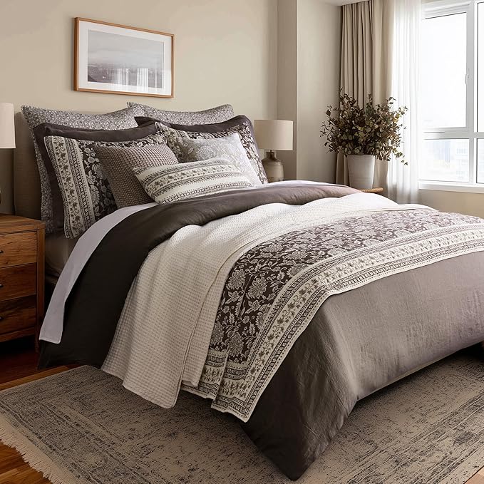 Levtex Home Adare Cocoa Reversible Twin/Twin XL Quilt Set - Image 3
