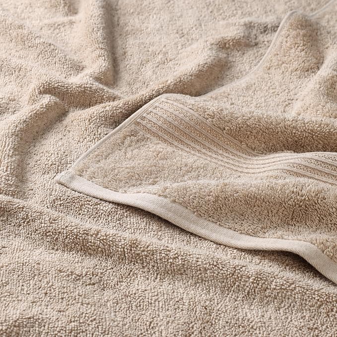 Superior Egyptian Cotton 2-Piece Bath Sheet Towel Set, Oversized Body Towels - Image 4
