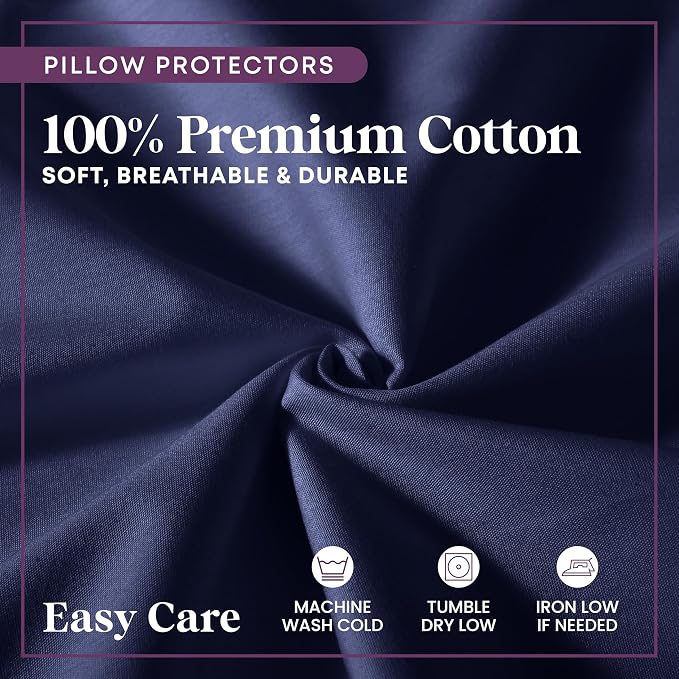 CirclesHome Pillow Protectors 2 Pack Queen Zippered - Image 4
