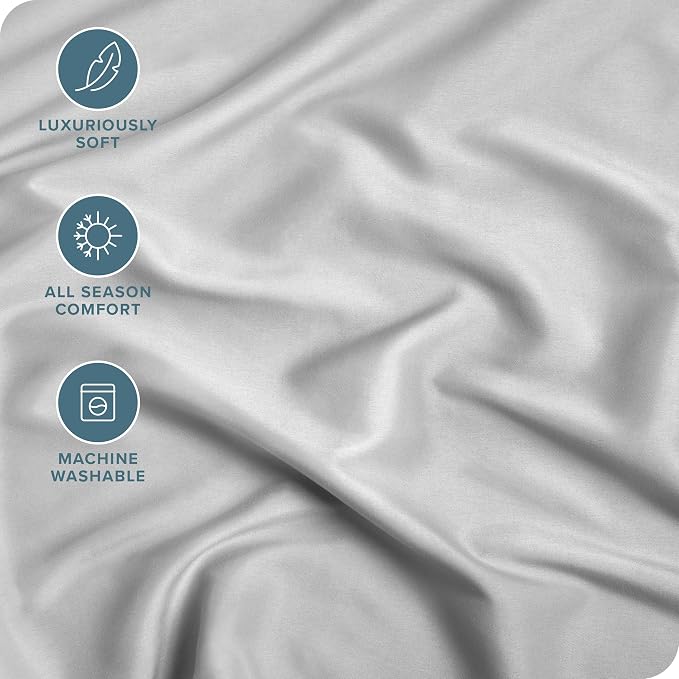 Bare Home Fitted Bottom Sheet Queen Size - Image 2