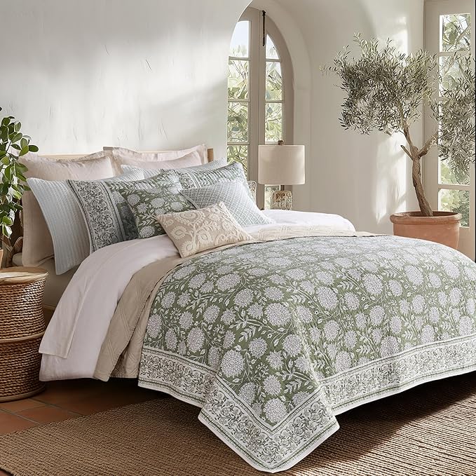 Levtex Home Adare Sage Reversible King/Cal King Quilt Set - Image 2