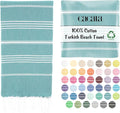 Cacala Lightweight and Thin Turkish Beach Towel 100% Cotton Sand-Free and by CACALA