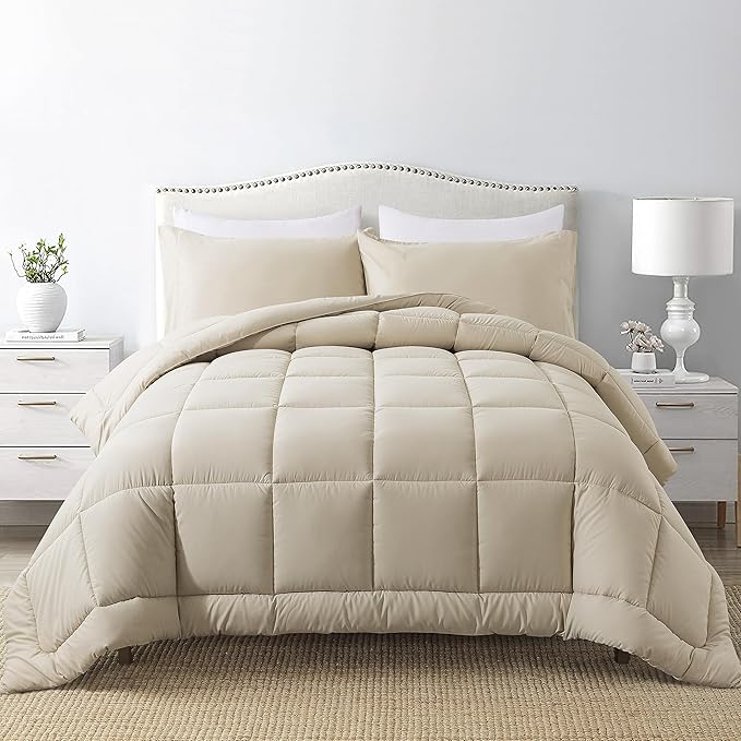 DOWNCOOL King Size Comforter Set -All Season Bedding Comforters Sets by DOWNCOOL