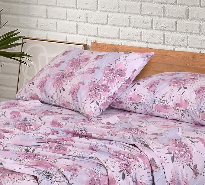 RUVANTI 100% Cotton Sheets – Split King Size Percale Bedding, Cooling & - Image 8