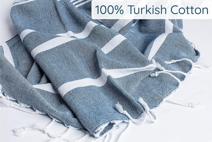Premium Turkish Beach Towel – 100% Cotton, Sand Free, Quick Dry Beach Towel - Image 6