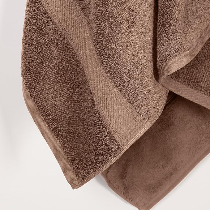 SUPERIOR Egyptian Cotton Pile Bath Towel Set of 2, Ultra Soft Luxury Towels - Image 6