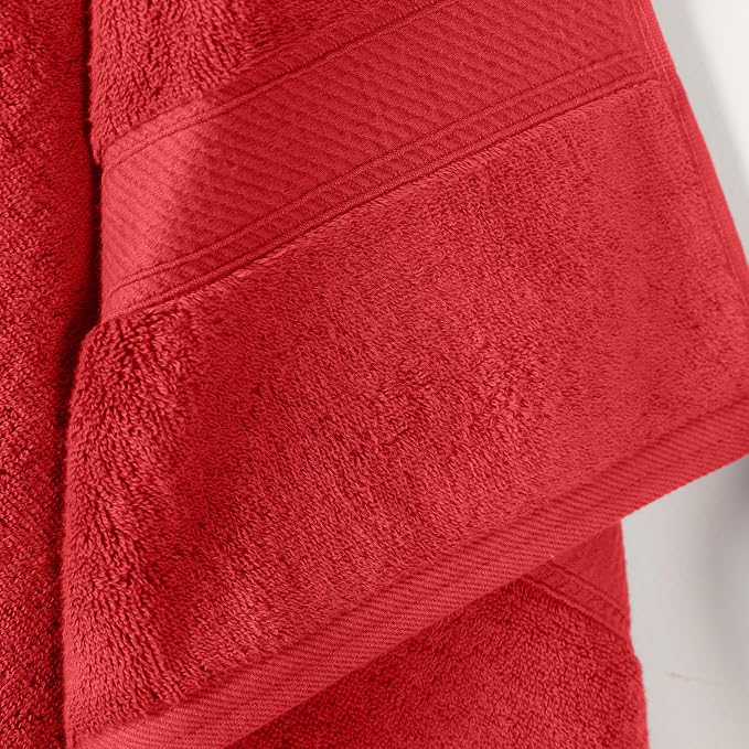 SUPERIOR Egyptian Cotton Pile Bath Towel Set of 2, Ultra Soft Luxury Towels - Image 3
