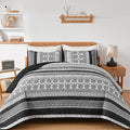 WONGS BEDDING Boho Quilt Set King Size, Lightweight Bedspread Coverlet Bedding by WONGSBEDDING