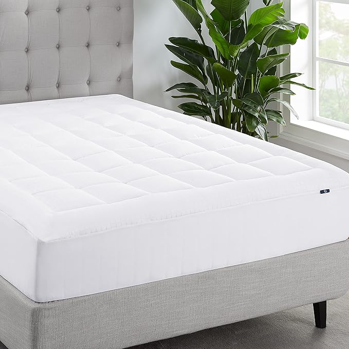 Serta ComfortSure Twin XL Mattress Cover, Fitted Pillow Top Mattress Pad by Serta