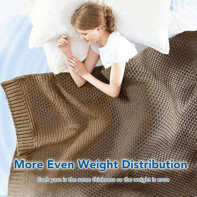 Topcee Knitted Weighted Blanket - Image 5